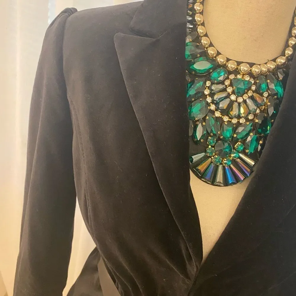 NEXT velour blazer ,S